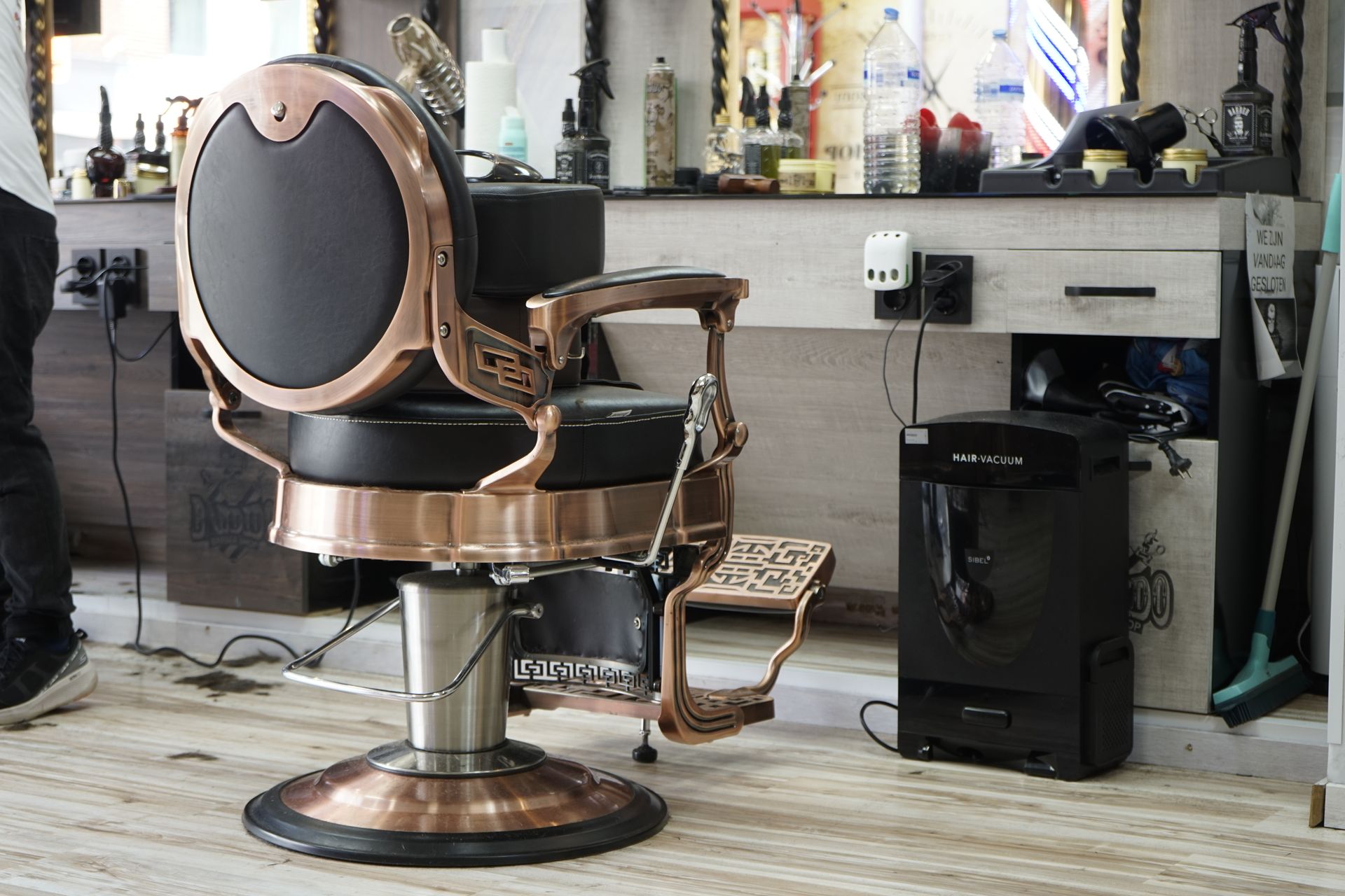 Luxury barbershop interior